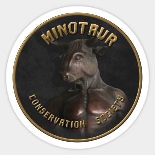 Join the Minotaur Conservation Society! Sticker